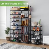 schoenenrek - planken, schoenenstandaard, hoog / schoenenorganizer ruimtebesparend, multifunctioneel,27,9D x 132,1W x 157,5H centimeter