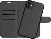 Cazy Uitneembaar Wallet Hoesje geschikt voor iPhone 11 - Afneembaar hoesje - Magnetisch - 2-in-1 design - Pasvakjes - Zwart