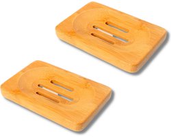 Knaak Zeepbakje - Bamboe - Zeepschaal - Zeepdoos - 2 Stuks