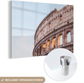 MuchoWow® Glasschilderij 30x20 cm - Schilderij acrylglas - Colosseum in Rome - Foto op glas - Schilderijen