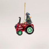 Kerst tractor kerstbal - Sass & Belle