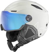 Bollé V- Line Casque de ski avec visière 2023 | Cat Blue Fantôme Photochromique. 1-3 | Gris mat le plus clair | Taille: 55-59 cm