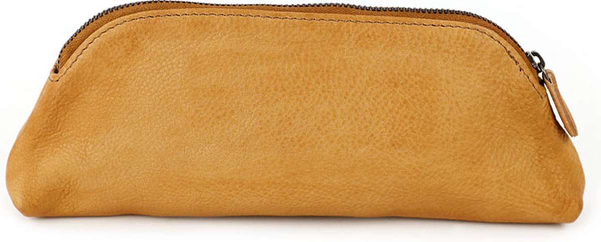 Bear Design Leren Make Up Tasje / Etui Maarten Taupe