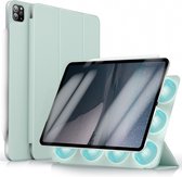 iMoshion Tablet Hoes Geschikt voor iPad Pro 12.9 (2021) / iPad Pro 12.9 (2020) / iPad Pro 12.9 (2022) - iMoshion Magnetic Bookcase - Lichtgroen