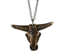 IbizaMen - RVS schakel - bull speksteen - 75cm