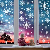 492 STKS Sneeuwvlokken Raamstickers Klampt Kerst Raamstickers Sneeuwvlokken Statische PVC Herbruikbare Kerststickers voor Xmas Home Decoraties