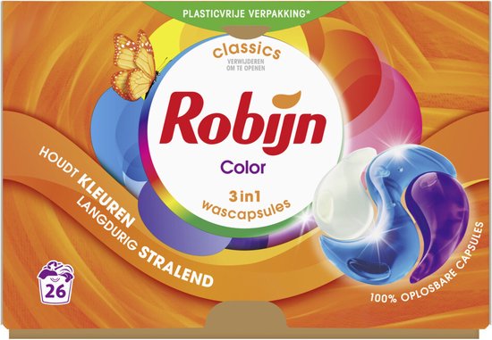 Robijn Wascapsules 3-in-1 Color - 26 stuks
