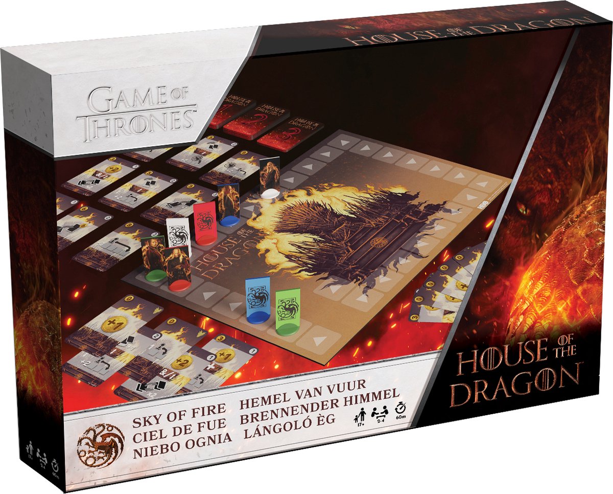 House of Dragon: Sky of Fire - Bordspel - Hemel van Vuur - Deckbuilding - Strategie - Volwassenen - Game of Thrones Prequel
