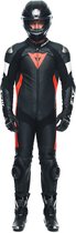 Dainese Tosa 1 Pcs Leather Suit Perf Black Fluo Red White 48