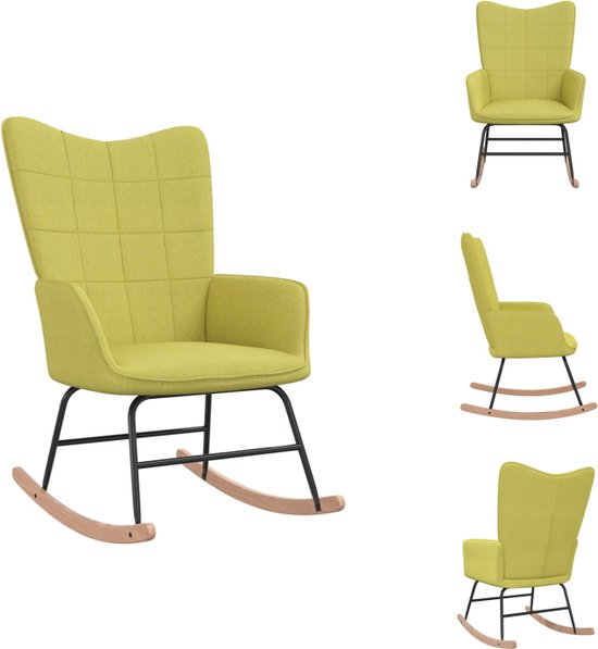 Indoor Schommelstoel Volwassen Ligstoel Moderne Accent Stoel Woonkamer Stoelen Fauteuil Rug Verstelbaar, Dik Gewatteerd En Metalen Frame Vrije Tijd Sofa Schommelstoel (Color : Orange