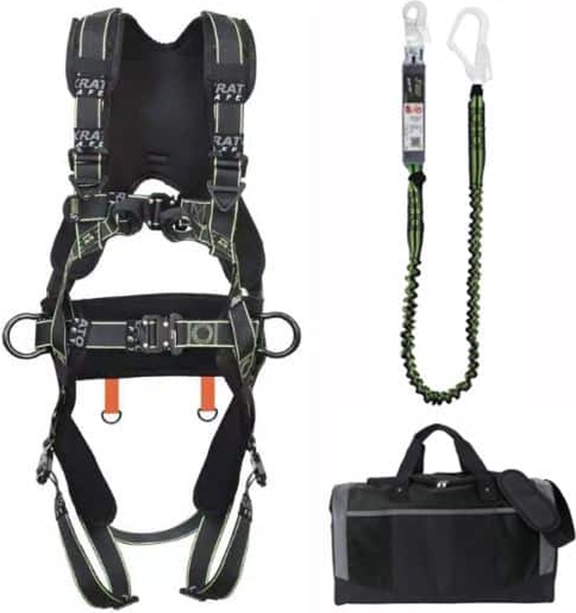 Kratos Safety valbeveiliging set Hoogwerker Elastische Veiligheidslijn FLY’IN 2 Maat S-M - Maat: L/XXL | M/L | S/M - Kratos Safety