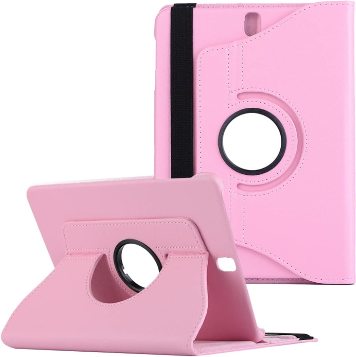 Draaibaar Hoes - Rotation Tabletcase - Multi stand Case Geschikt voor: Samsung Galaxy Tab A 9.7 inch T550 / T555 (2016) - licht roze