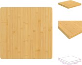vidaXL Bamboe Tafelblad - 50x50x4cm - Duurzaam materiaal - Veelzijdig - Afgeronde randen - Eenvoudig schoon te maken oppervlak - Tafelonderdeel