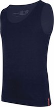 Undiemeister - Onderhemd - Onderhemd heren - Slim fit - Tanktop - Gemaakt van Mellowood - Ronde hals - Storm Cloud (blauw) - Anti-transpirant - L