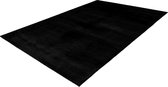 Lalee Paradise - Superzacht - Hoogpolig -effen Vloerkleed – Fluffy - Tapijt – Karpet - 120x170 cm zwart