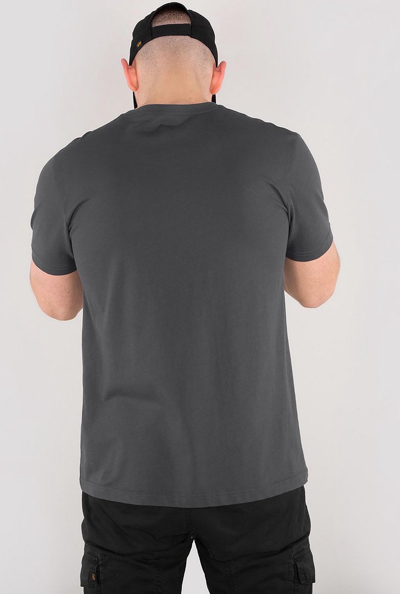 Alpha Industries Basic T-Shirt Greyblack/Black-M