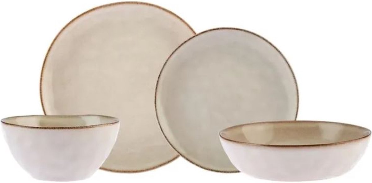 Serviesset 24-delig - Aria Reactive - Beige