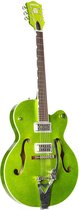 Gretsch G6120T-HR Brian Setzer Hot Rod Hollow-Body Bigsby Extreme Coolant Green - Semi-akoestische Custom gitaar