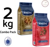 Caffè Borbone - Combo Pack Intenso Espresso + Crema Superiore - Grains de café 2x 1 KG