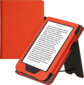 kwmobile flip cover geschikt voor Kobo Clara 2E - Case met magnetische sluiting - Hoes voor e-reader in oranje