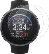 kwmobile 2x smartwatch screenprotectors geschikt voor Polar Vantage V2 - Gehard glas - Horloge glas bescherming - Smartwatch bescherming