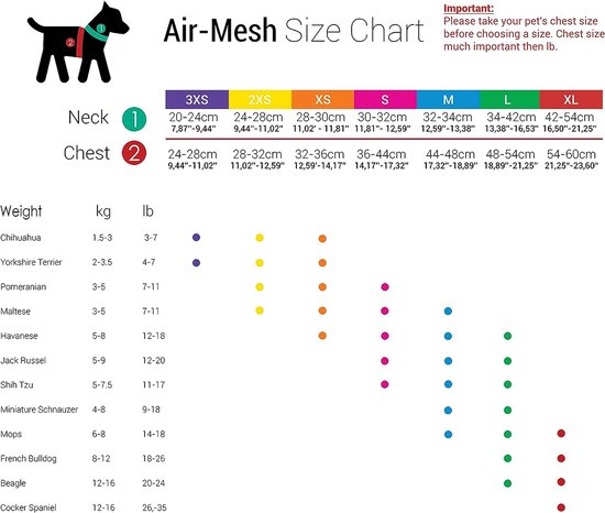 Tailpetz - Harnais Air- Mesh - Harnais pour chien - Harnais pour chien - Harnais pour petit chien - Harnais pour chien en Y - Harnais pour chien - Harnais anti- Trek pour chien - Réfléchissant - Taille L - Pink