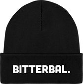 Bitterbal - Frituur Snack Cadeau -Grappige Eten En Snoep Spreuken Outfit - Dames / Heren / Unisex Kleding - Beanie - Zwart