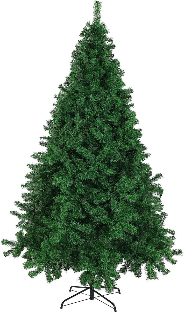 Casaria Kerstboom 310 Tips Metalen Voet 150 cm PVC Dichte Takken Kunstkerstboom kerstmis Groen