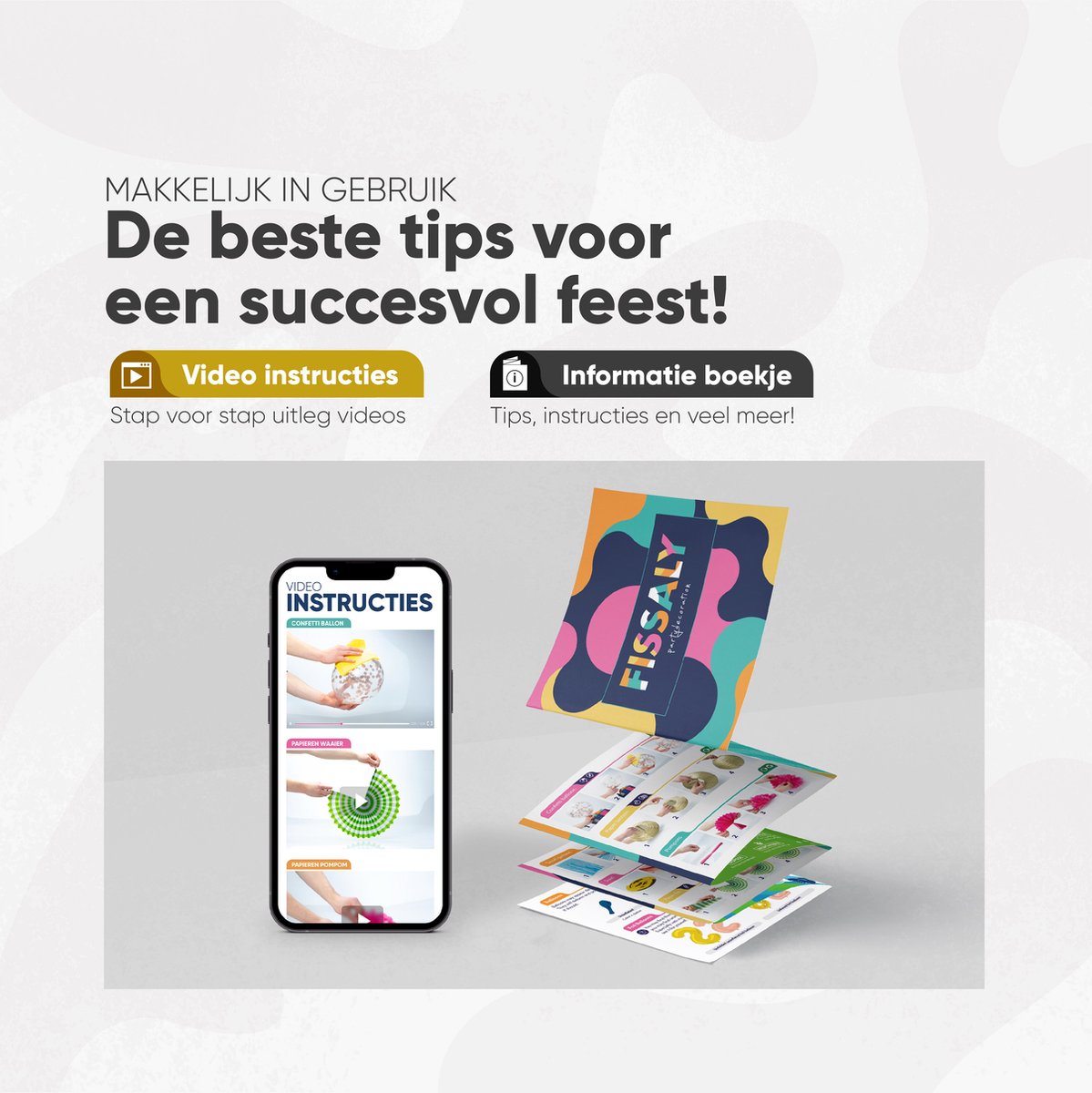 Fissaly 76 Stuks Goud, Zwart & Wit Decoratie Feestpakket met Ballonnen – Geslaagd - Versiering - Helium – Papieren Confetti – Latex - Happy New Year 2026 Versiering Pakket — afbeelding 7