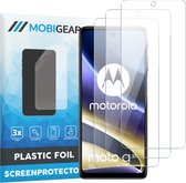 Mobigear Screenprotector geschikt voor Motorola Moto G51 5G | Mobigear Screenprotector Folie - Case Friendly (3-Pack)