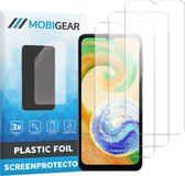 Mobigear Screenprotector geschikt voor Samsung Galaxy A04s | Mobigear Screenprotector Folie - Case Friendly (3-Pack)