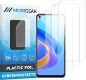 Mobigear Screenprotector geschikt voor OPPO A76 | Mobigear Screenprotector Folie - Case Friendly (3-Pack)