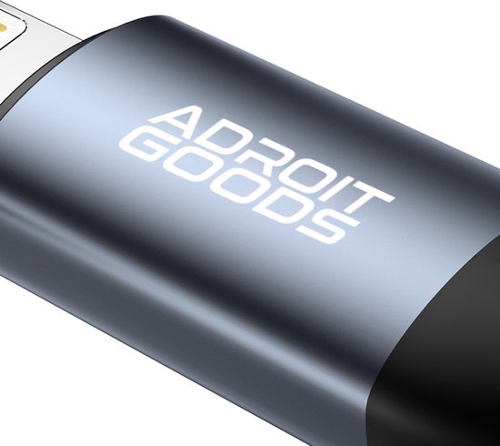 AdroitGoods Lightning naar 3.5 mm Jack Adapter - Compatibel met iPhone - Lightning naar aux Adapter - AdroitGoods