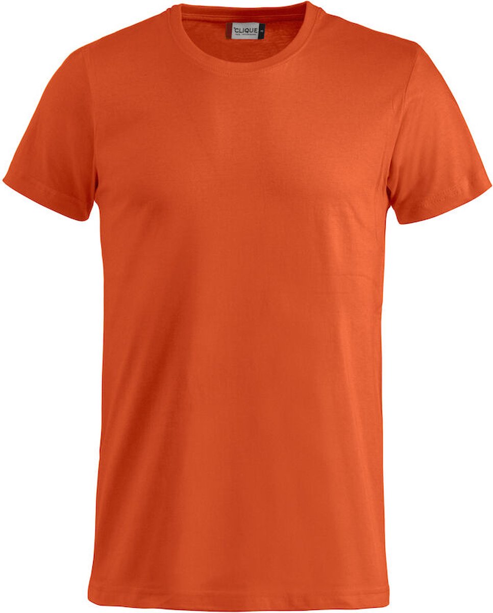 Clique 2 Pack Basic Fashion-T Modieus T-shirt kleur Diep-oranje maat S