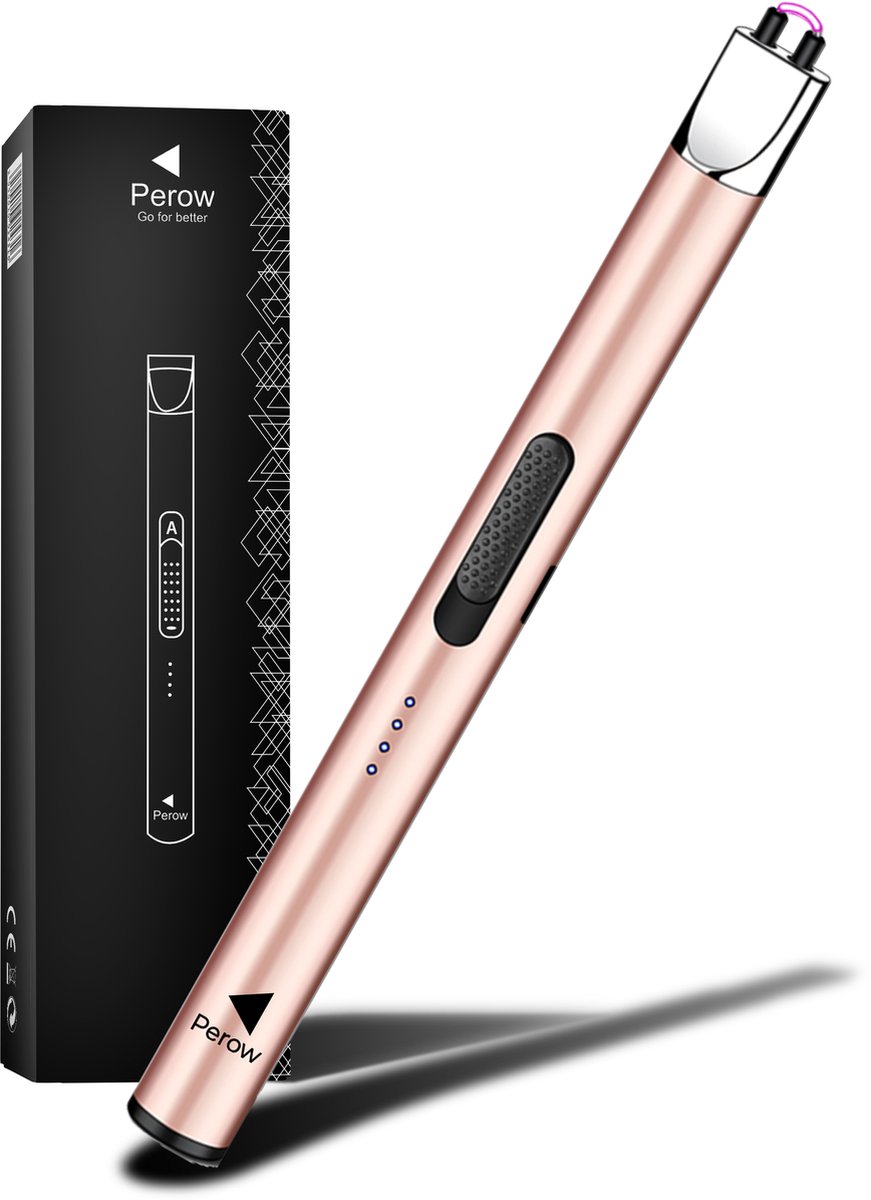 Goedkoopste Oplaadbare Lange Elektrische Aansteker - Duurzame Plasma Aansteker - USB C - Vuurwerk Aansteker - Inclusief Cadeauverpakking - BBQ - Kaarsen - Roze