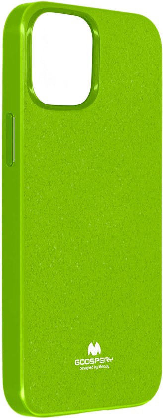 Hoes geschikt voor iPhone 13 Glimmend Siliconengel Mercury Groen