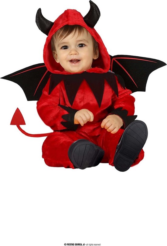 Costume d'Halloween Bébé Petit Diable Taille 80-86