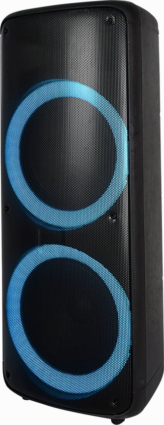 Denver Bluetooth Speaker Partybox - Discolichten - Incl. Afstandsbediening - Microfoon Aansluiting - BPS455 - Denver