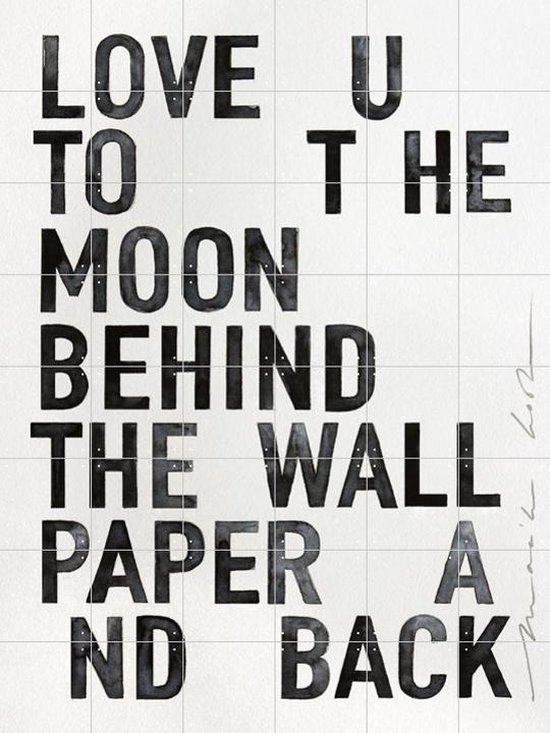 IXXI Wallpaper - Wanddecoratie - Typografie en quotes - 120 x 160 cm