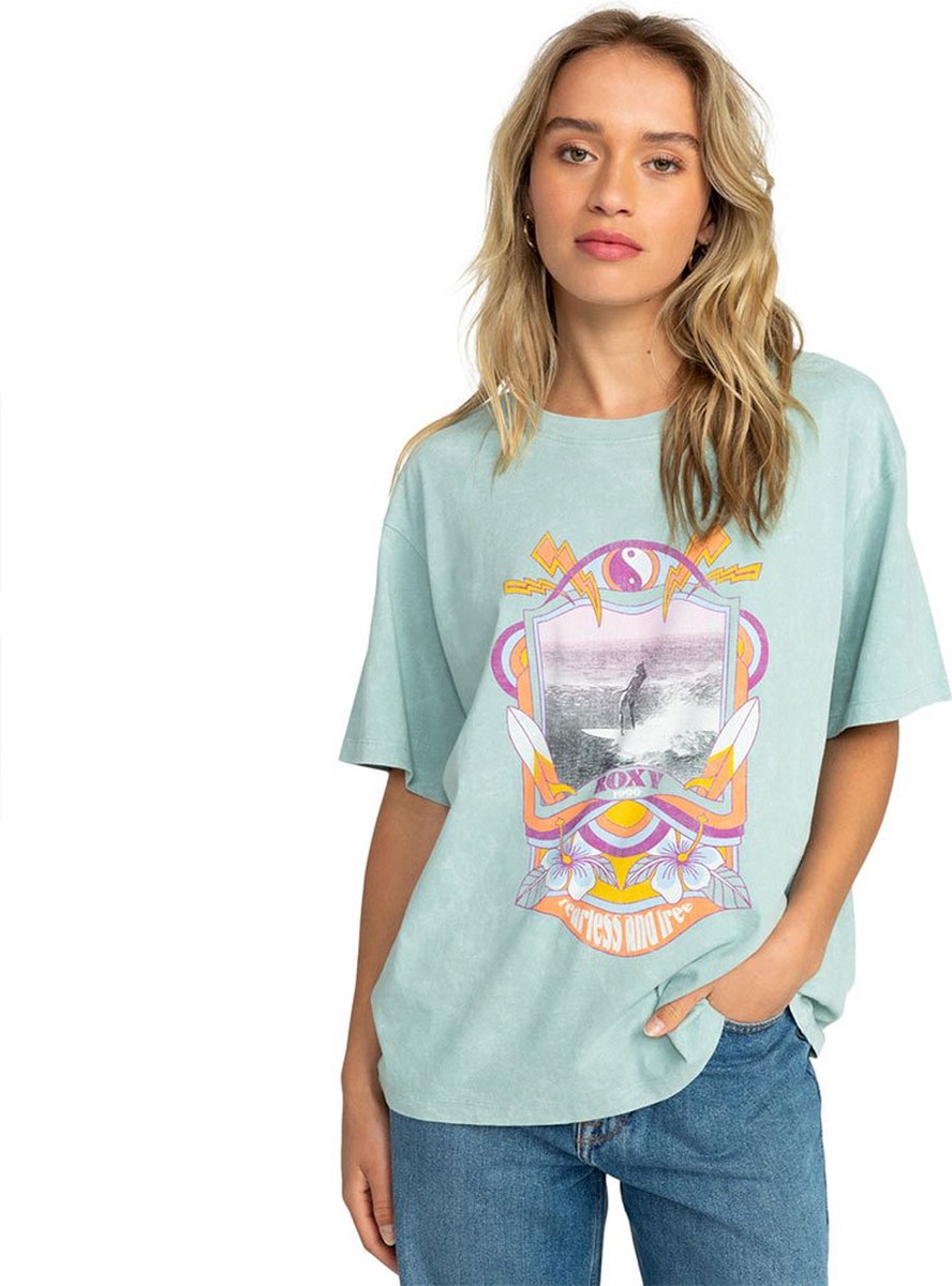 Roxy Need Lv A T-shirt Met Korte Mouwen S Vrouw Blauw