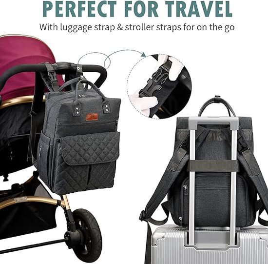 Luiertas Rugzak Multi-Functie Grote Capaciteit Waterdichte Reizen Stijlvolle Nappy Veranderende Tassen Canvas Mummy Handtas Groen Luiertas Rugzak Multi-Functie Grote Capaciteit Waterdichte Reizen Stijlvolle Nappy Veranderende Tassen Canvas Mummy Handtas Groen