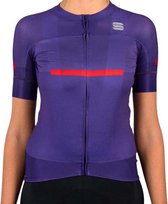 Sportful Evo Korte Mouwen Fietsshirt Blauw L Vrouw