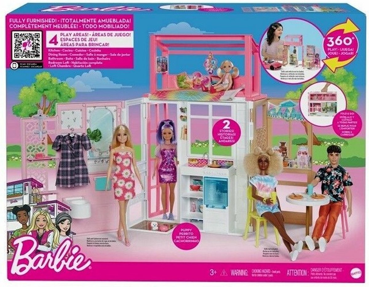 MAISON BARBIE - Lampe avec Autocollants réutilisables - Sans fil - Barbie  Dreamhouse 