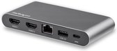 USB Hub Startech DK30C2HAGPD Black Grey USB-C