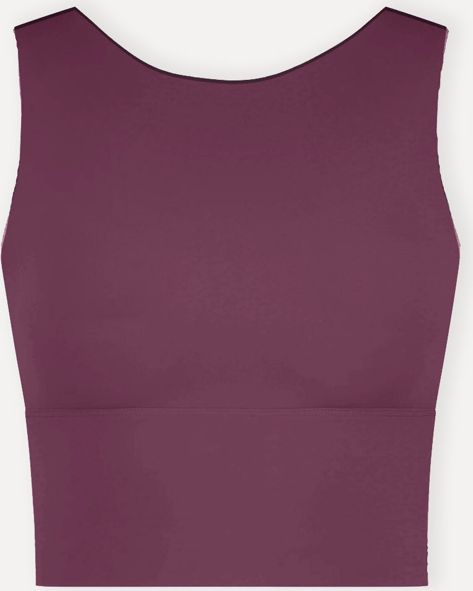 Namastae® Bh topjes dames | Yoga BH | Bh shirt | Donker bordeaux | Maat 36 (M)