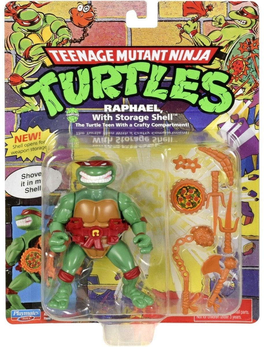 RETRAIT BOUTIQUE - Collection 4 Figurines Tortues Ninja Classic Turtle  Playmates Toys