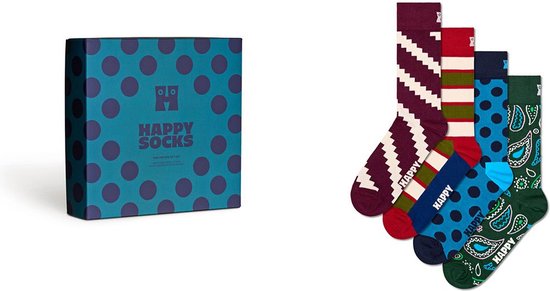 Happy Socks giftbox 4P sokken new vintage multi