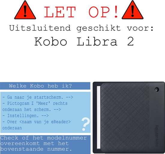 Hoes Geschikt voor Kobo Libra 2 Hoesje Bookcase Cover Hoes Trifold Met Screenprotector - Hoesje Geschikt voor Kobo Libra 2 Hoes Cover Case - Bloesem van Dux Ducis — afbeelding 2