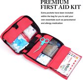 EHBO set - EHBO kit, veiligheidsvest \ First aid bag set as emergency kit refill set for car / autoveiligheidsvest- 220 Peice