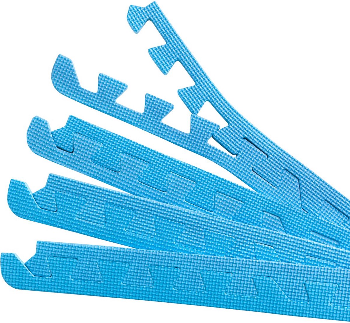 Gorilla Sports 8 eindstukken Blauw voor Beschermingsmatten - Puzzel matten